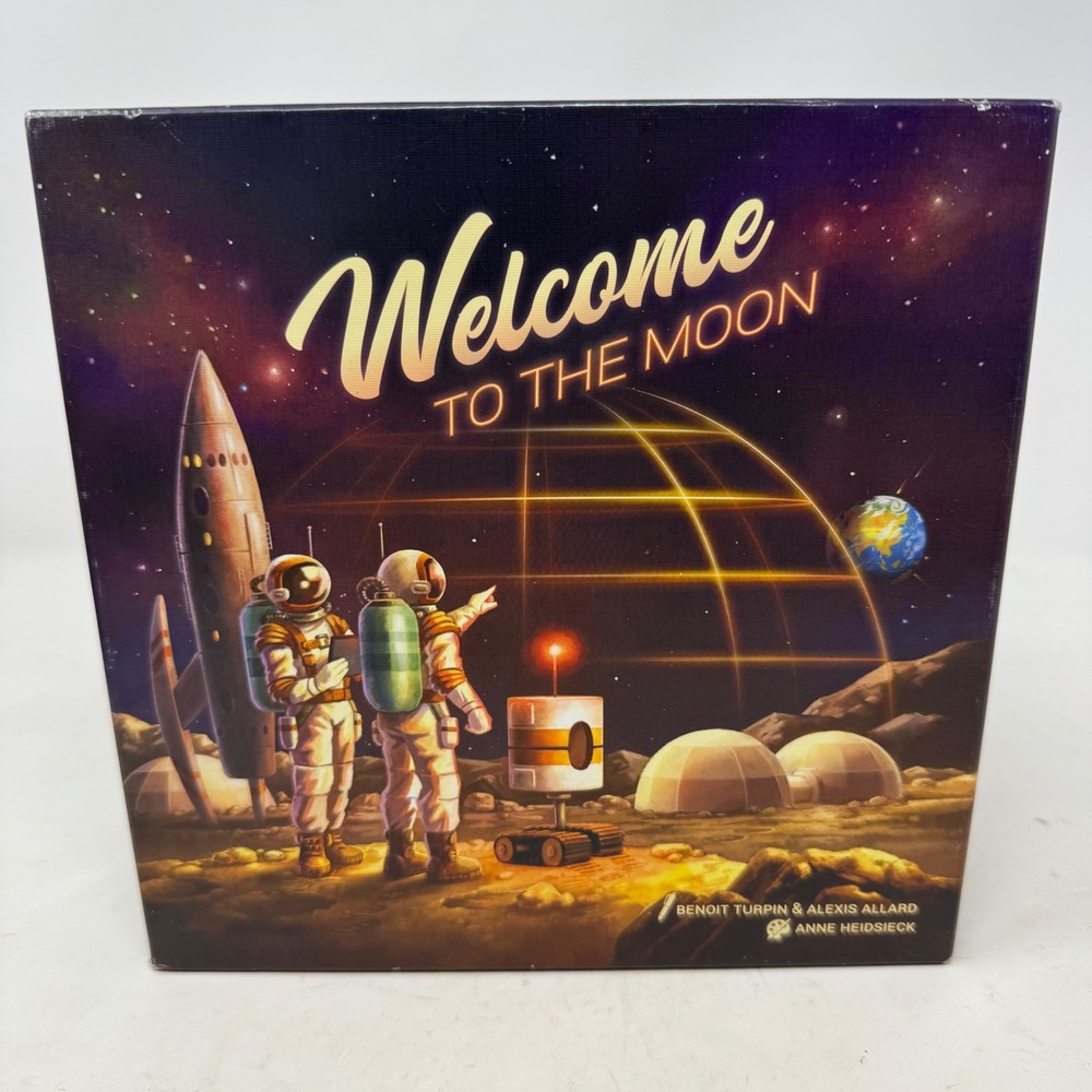 Welcome to the Moon Board Game Blue Cocker Games Space Strategy Complete